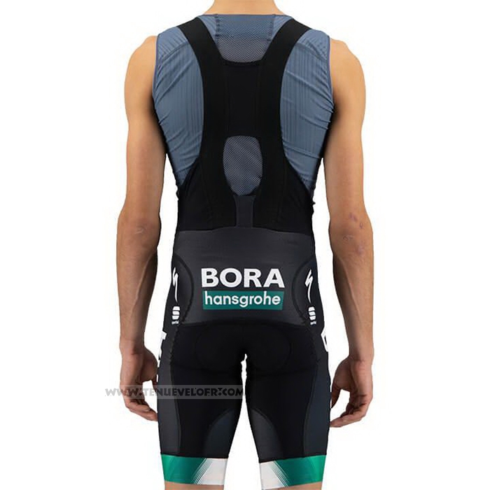 2021 Maillot Cyclisme Bora-hansgrone Blanc Verde Noir Manches Courtes et Cuissard